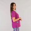 BLUSA CASACA SANITARIA MUJER DETALLES ESTAMPADOS - Imagen 2